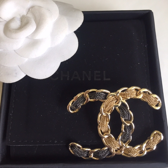 Authentic Chanel Leather Brooch - Picture 2 of 6